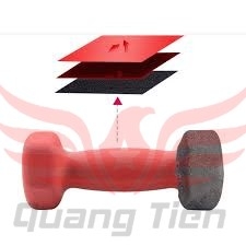 tạ đỏ 5kg cao cấp chính hãng (giá 1 quả)