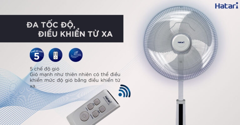 Quạt lửng Hatari Slide Smart L1