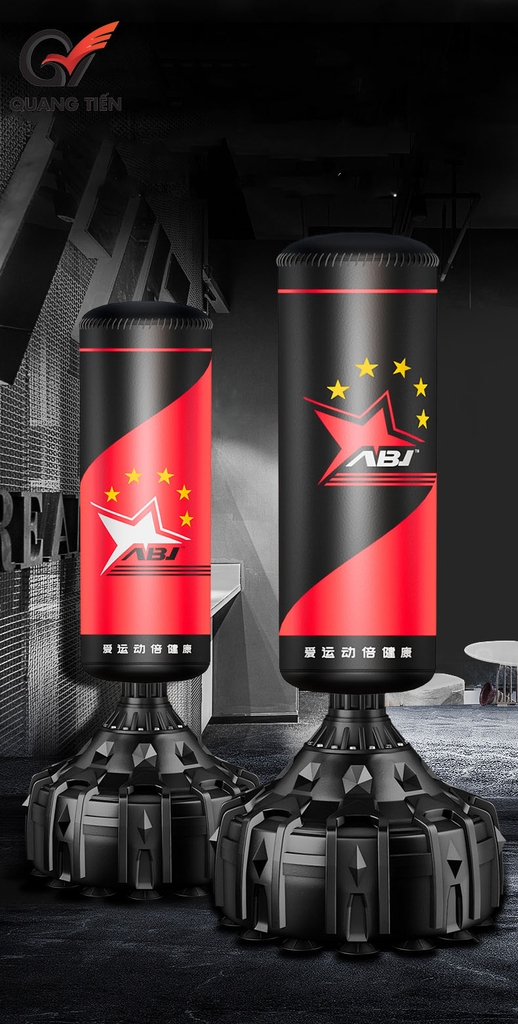Trụ Đấm ABJ đế cao su giảm chấn cao cấp chính hãng (Cao 1,7m đế cao su liền)