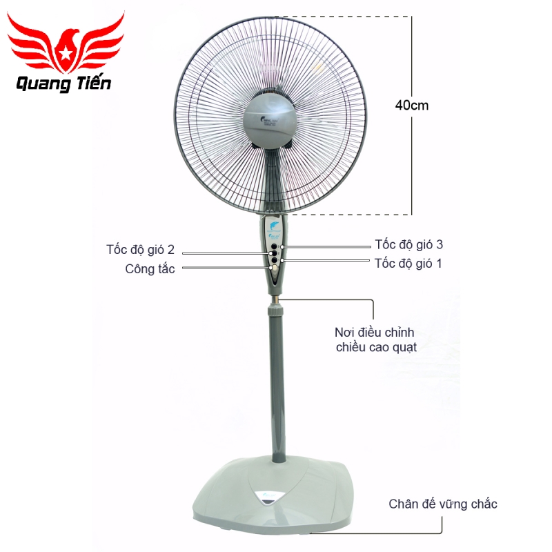 Quạt cây đứng Ching Hai HS966