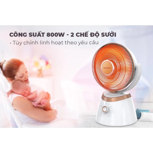 Quạt sưởi halogen Sunhouse SHD7005
