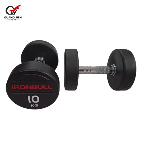Tạ tay thép bọc cao su IronBull IR04 nhập khẩu 10kg ( giá 1 quả )