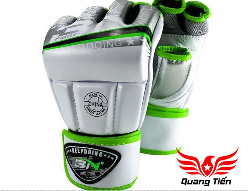 Găng Tay hở ngón MMA BN Găng tay BN MMA cao cấp - MMA Gloves - Màu Đen