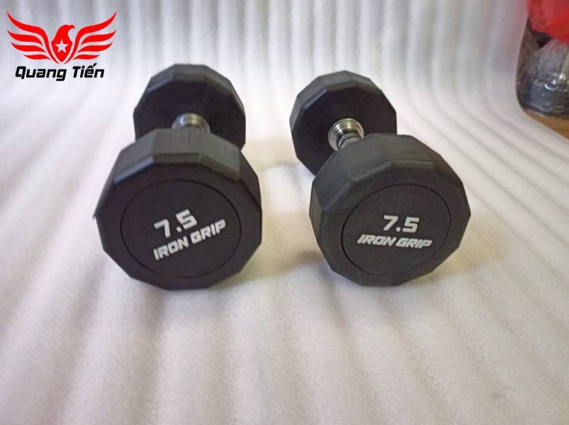Tạ tay bọc cao su Iron Grip 30 kg (giá 1 quả)