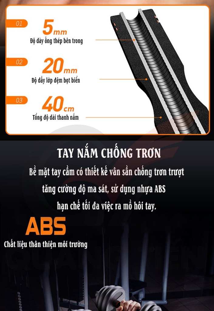 Bộ Tạ Tay Điều Chỉnh 4 IN 1 FED Tạ Gang-Loại 20-30KG.