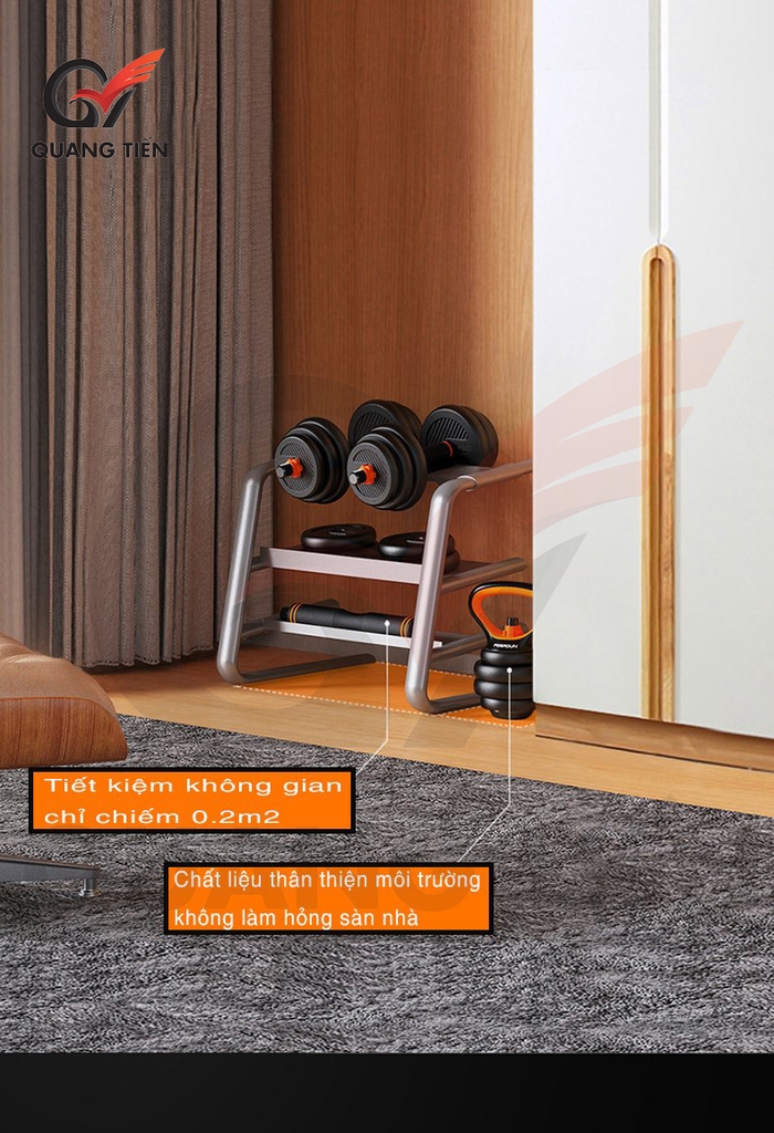 Bộ Tạ Tay Điều Chỉnh 4 IN 1 FED Tạ Gang-Loại 20-30KG.