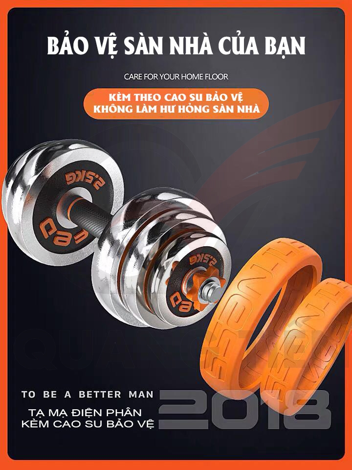 Bộ Tạ Tay Điều Chỉnh 4 IN 1 FED Tạ Gang-Loại 20-30KG.