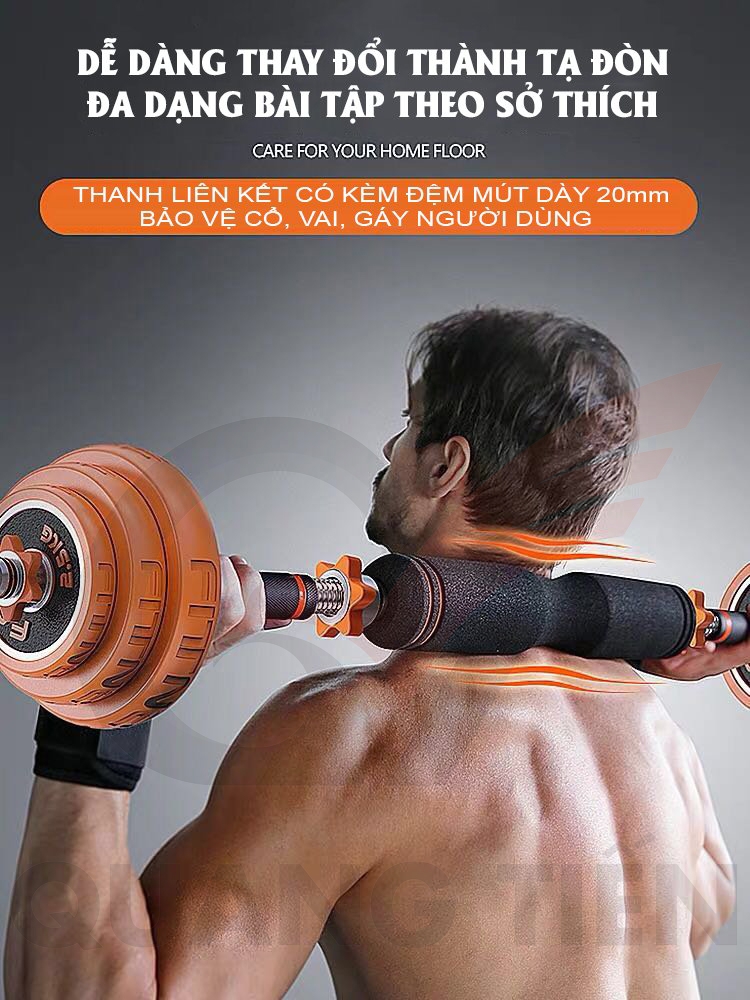 Bộ Tạ Tay Điều Chỉnh 4 IN 1 FED Tạ Gang-Loại 20-30KG.