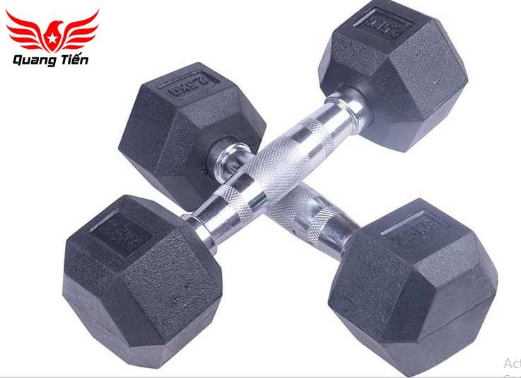 Tạ tay cao su lục giác cao cấp Iron Bull 10kg nhập khẩu ( giá 1 quả )