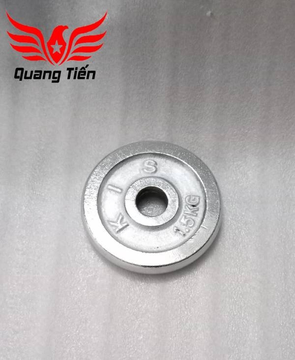 Tạ bánh đĩa sắt nhập khẩu siêu đẹp mạ inox 3kg