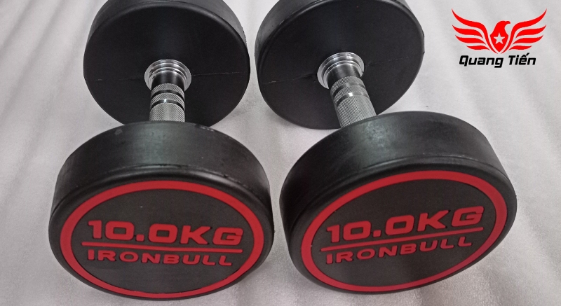 Tạ tay thép bọc cao su IronBull IR03 nhập khẩu chính hãng (giá 1 quả)