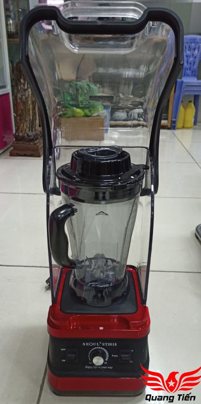 Máy xay sinh tố công nghiệp Seoul ST 2019 có nắp đậy chống ồn .