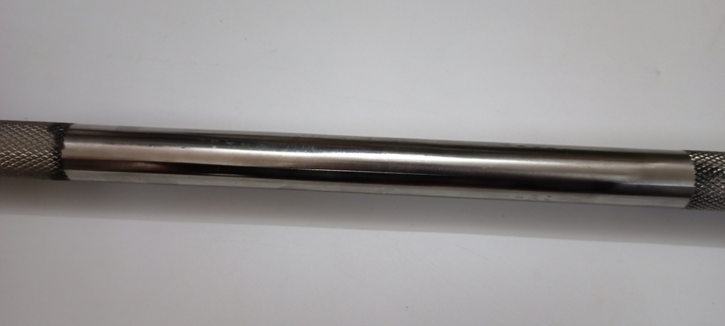 Đòn đẩy tạ inox 1,2 m phi 30 chốt kẹp (thanh lý)