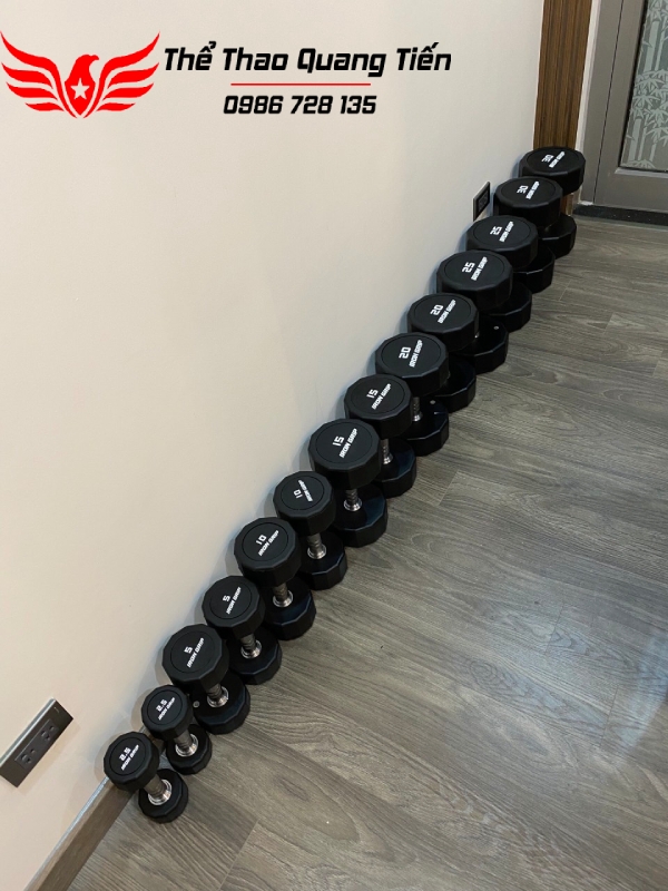 Tạ tay bọc cao su Iron Grip 30 kg (giá 1 quả)