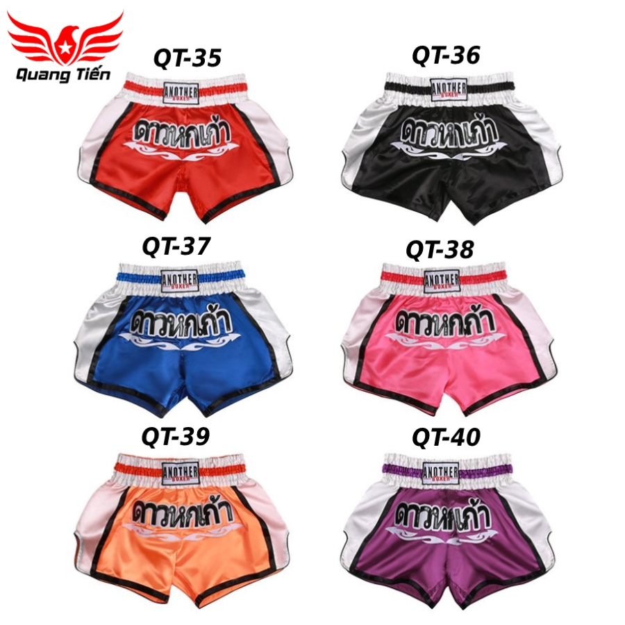 Quần Muay Thái Another Boxer Chính Hãng Muay Thai Short Chất Liệu Satin Cao Cấp | QT-037