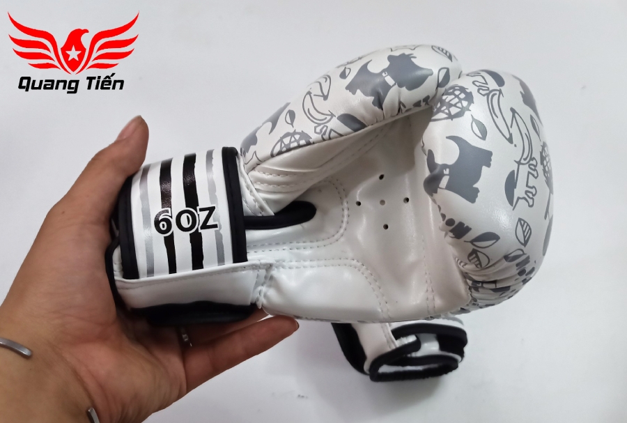 Găng tay boxing mini màu trắng cho trẻ em MTB 6oz 5.0