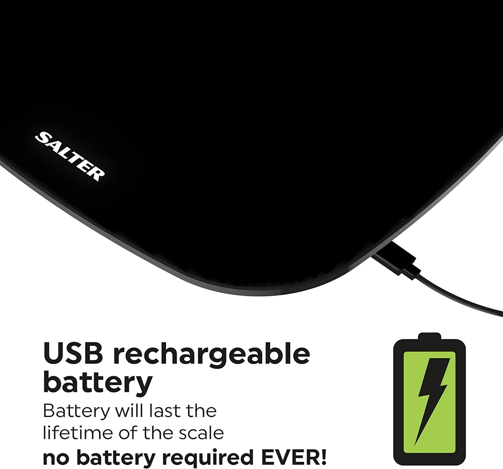 Cân sức khỏe ECO dùng pin sạc Salter 9221BK3R