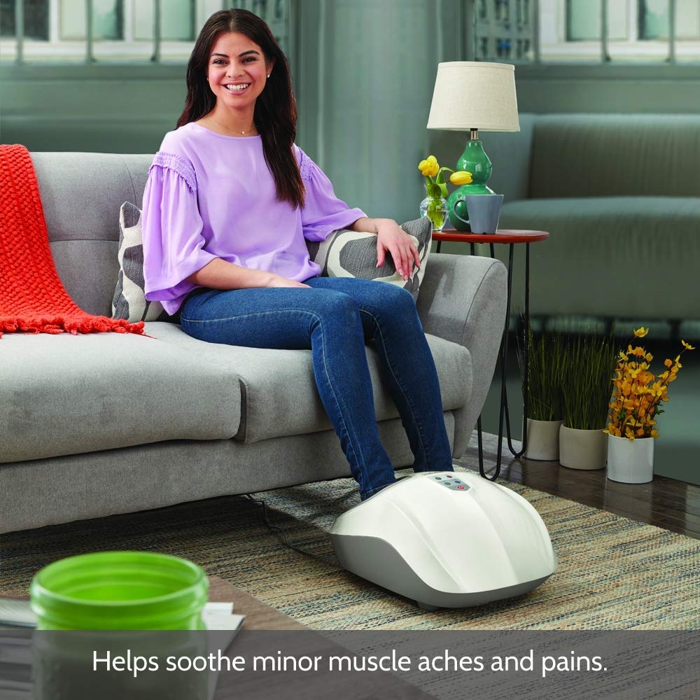 Máy massage chân khí nén Shiatsu 3D cao cấp , kèm nhiệt (HoMedics® Shiatsu Air 2.0 With Heat) FMS-351HJ