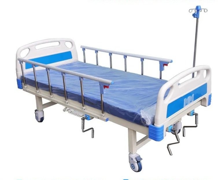 GIƯỜNG Y TẾ 2 TAY QUAY CÓ BÔ VỆ SINH - ZK25