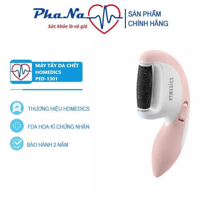 Máy tẩy da chết gót chân siêu mài mòn pin sạc HoMedics PED-1301
