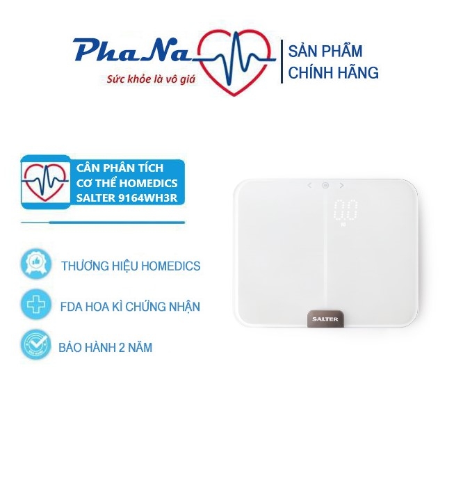 Cân phân tích chỉ số cơ thể Salter 9164WH3R