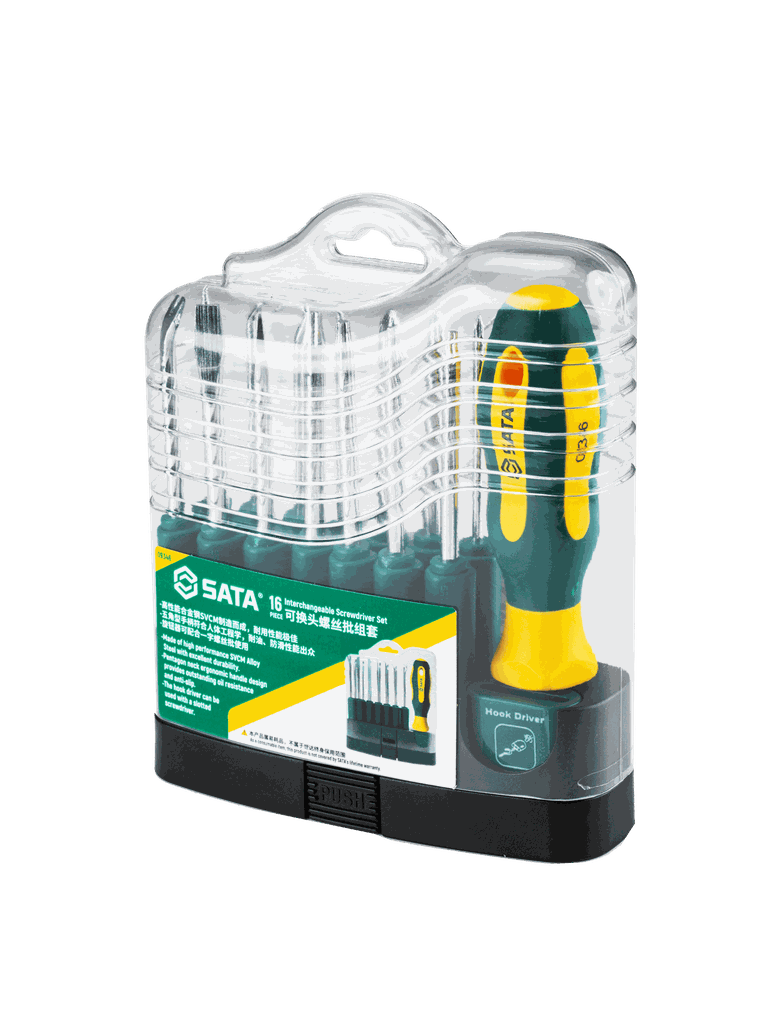 Bộ tuốc nơ vít có thể thay thế SATA 1 bộ 16 cái 09346