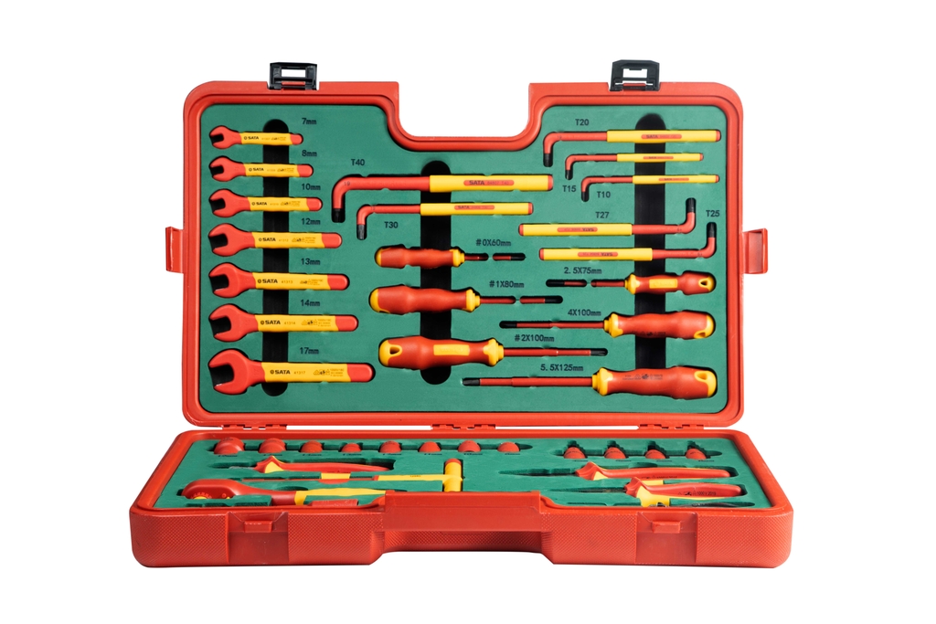 Bộ dụng cụ sửa chữa điện ô tô SATA 1 bộ 121cái 09933