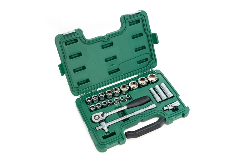 Bộ đầu tuýp cờ lê SATA 1/2inch 1 bộ 23 cái 09005