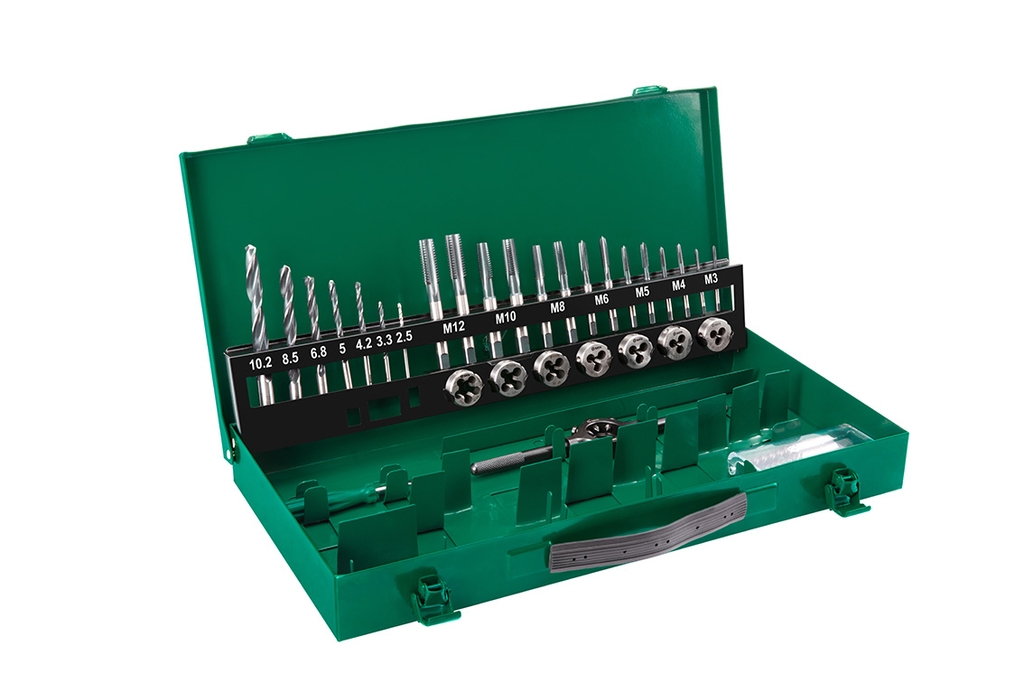 Bộ mũi khoan (taro) 1 bộ 37 cái SATA 50455 - 37Pc. HSS Tap &Twist Drill Set