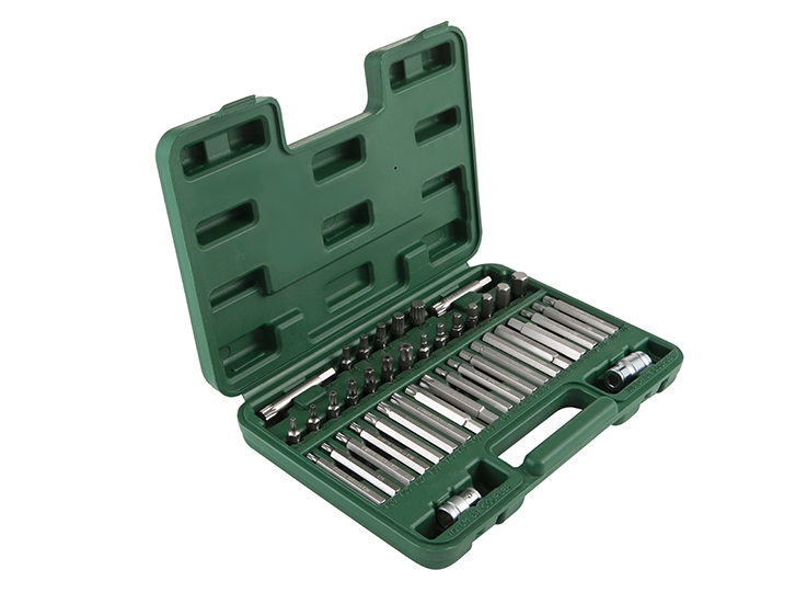Bộ đầu tuýp đang dạng gắn tuốc nơ vít 8mm SATA 09327 - 42PC. 8MM HEX SHANK BITS SET