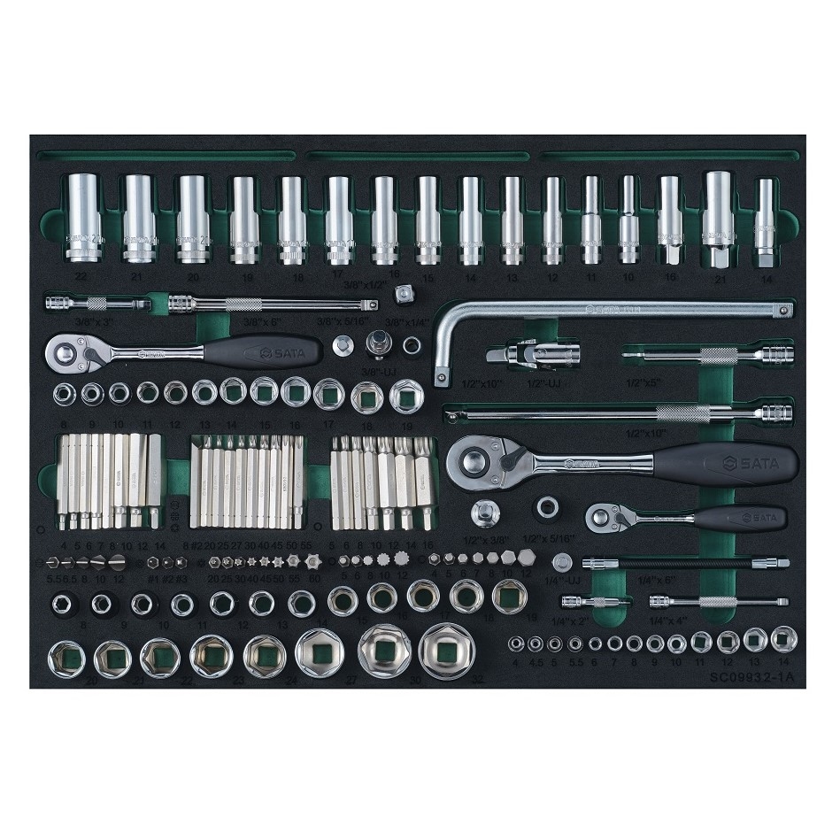 Bộ dụng cụ sửa chữa ô tô SATA 1 bộ 242 cái 09932
