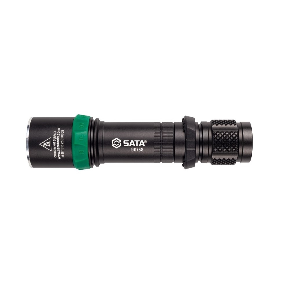 Đèn pin loại cầm tay SATA 90738 - HIGH BRIGHT RECHARGE ALUMINUM FLASHLIGHT