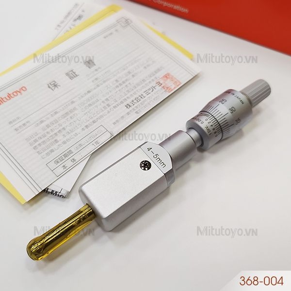 Panme 2 chấu đo lỗ 4-5mm/0.001mm Mitutoyo 368-004