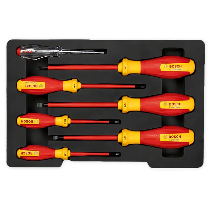 Bộ tua vít cách điện VDE7 món đầu SL/PH Bosch 1600A02NF7