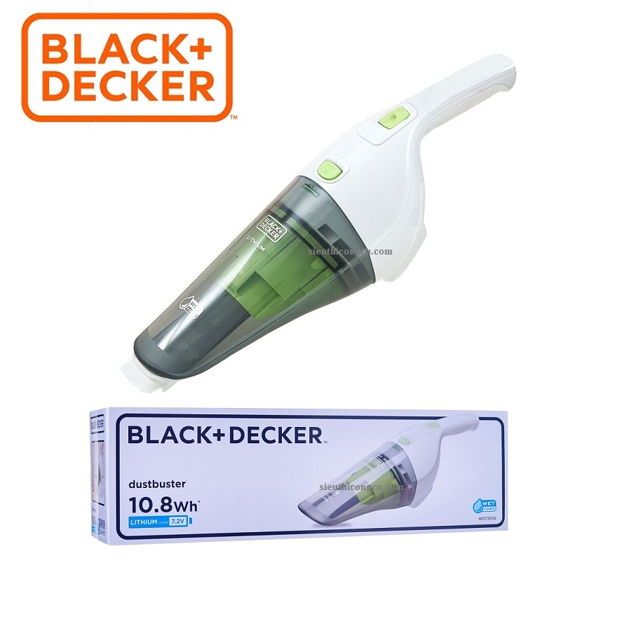 Máy hút bụi 7.2V Black+Decker WD7201G-B1