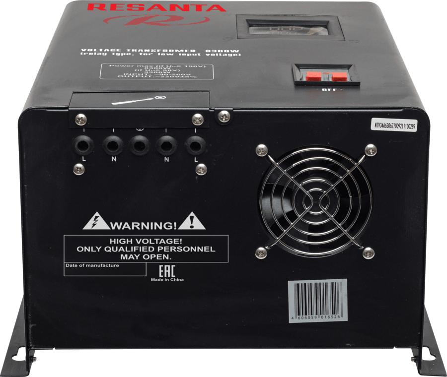 Ổn áp Resanta 8300W(loại rơle,cho điện áp đầu vào thấp)
