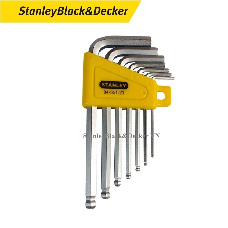 Lục giác đầu bi hệ mét (bộ 7pc) Stanley STMT94551-8