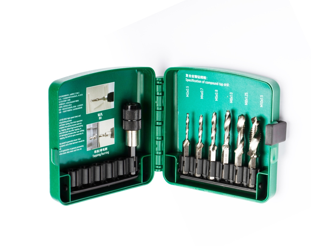Bộ mũi khoan xoắn (ven răng) HSS bộ 7 cái SATA 50457 - 7PC. THREADING SET