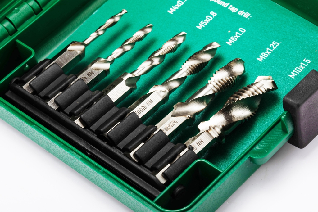 Bộ mũi khoan xoắn (ven răng) HSS bộ 7 cái SATA 50457 - 7PC. THREADING SET