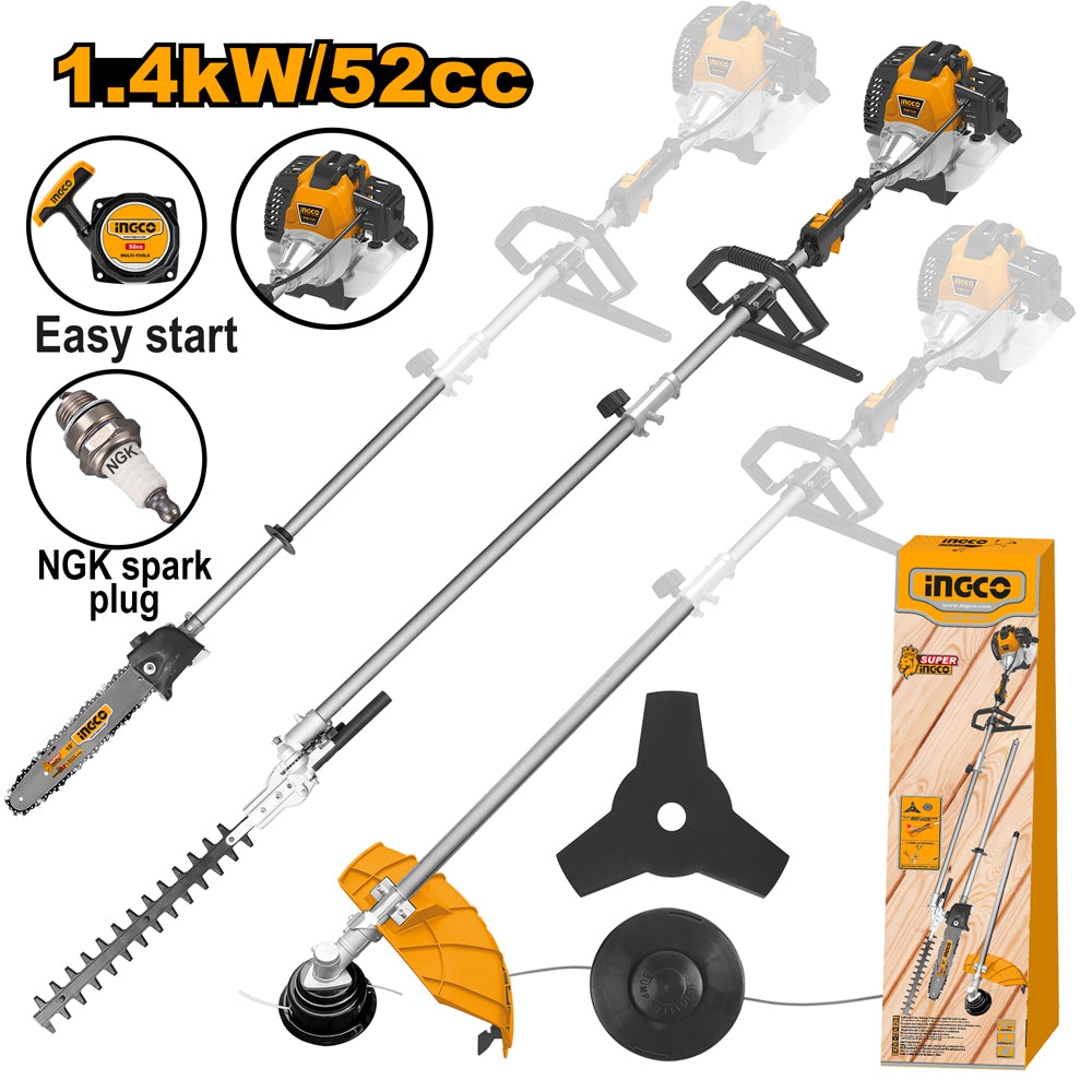 Máy Cắt Tỉa Hàng Rào Đa Năng Dùng Xăng 4 Trong 1 GMT55231 INGCO