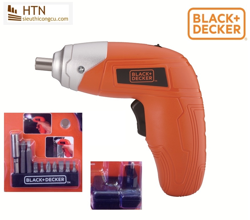 Máy vặn vít cầm tay dùng pin 3.6V Black+Decker KC3610-B1