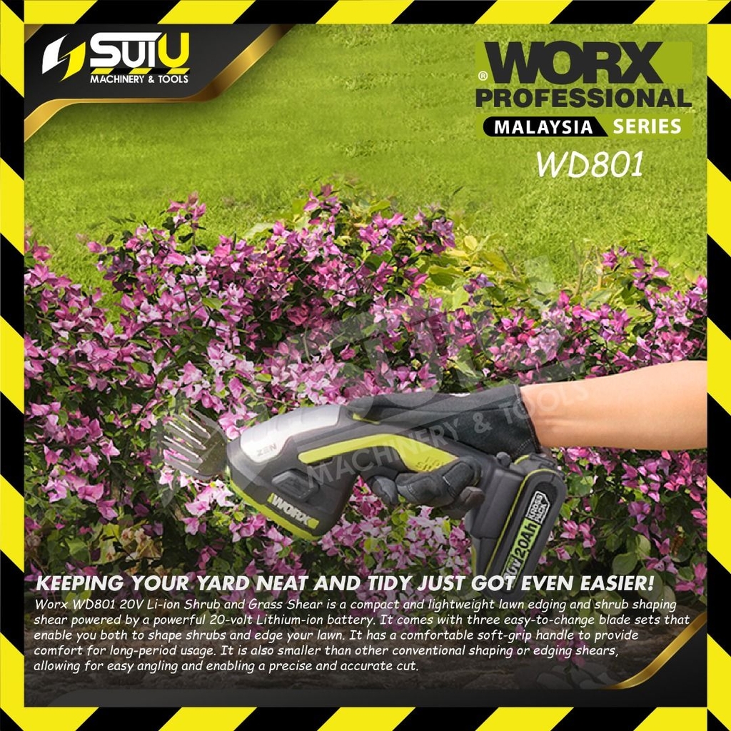 Máy tỉa cây pin 20V WORX WD801.9