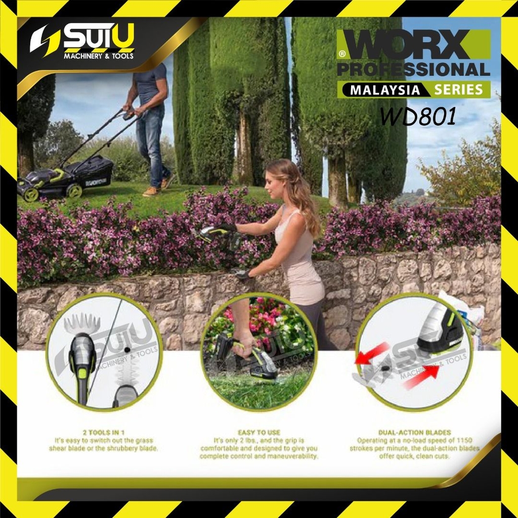 Máy tỉa cây pin 20V WORX WD801.9