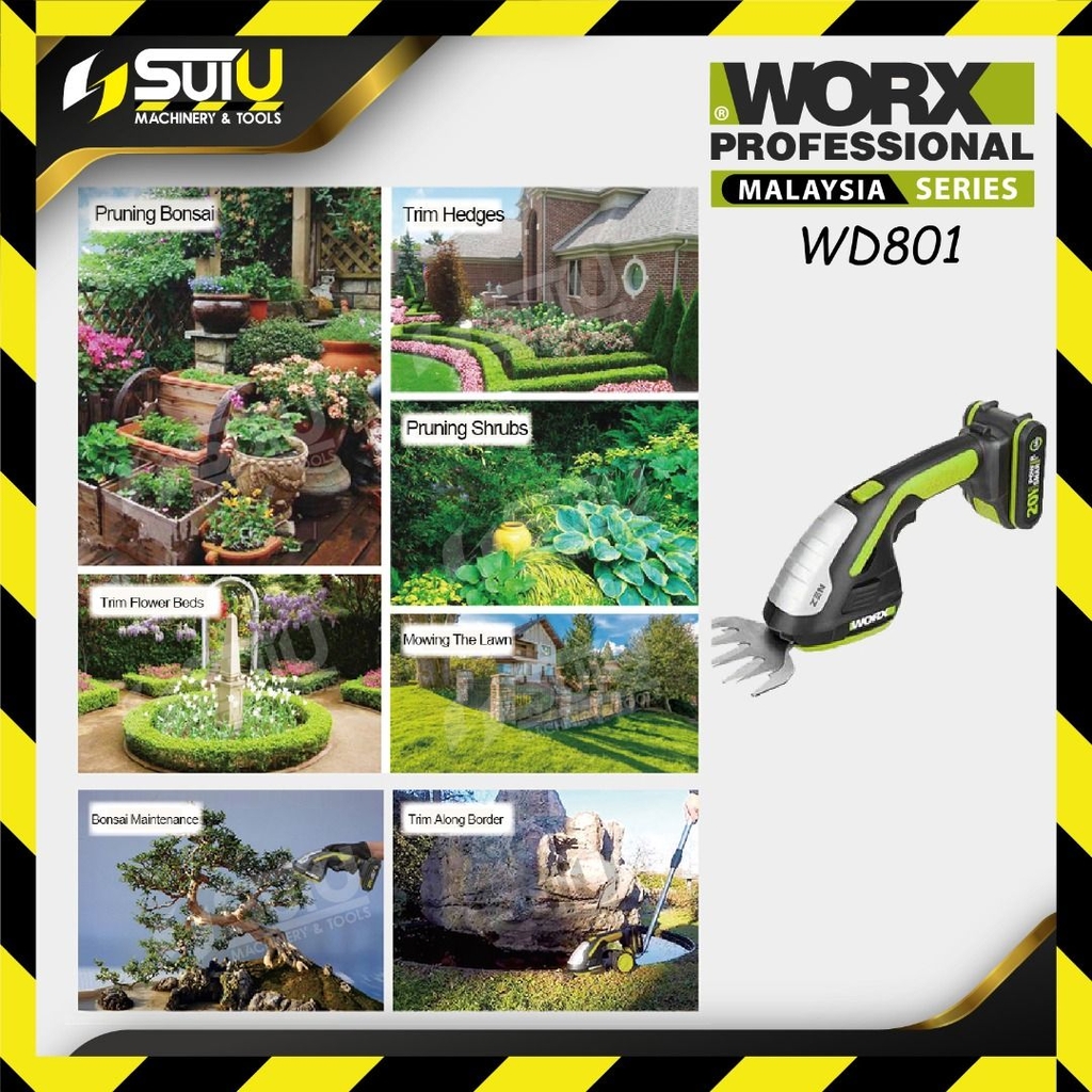 Máy tỉa cây pin 20V WORX WD801.9