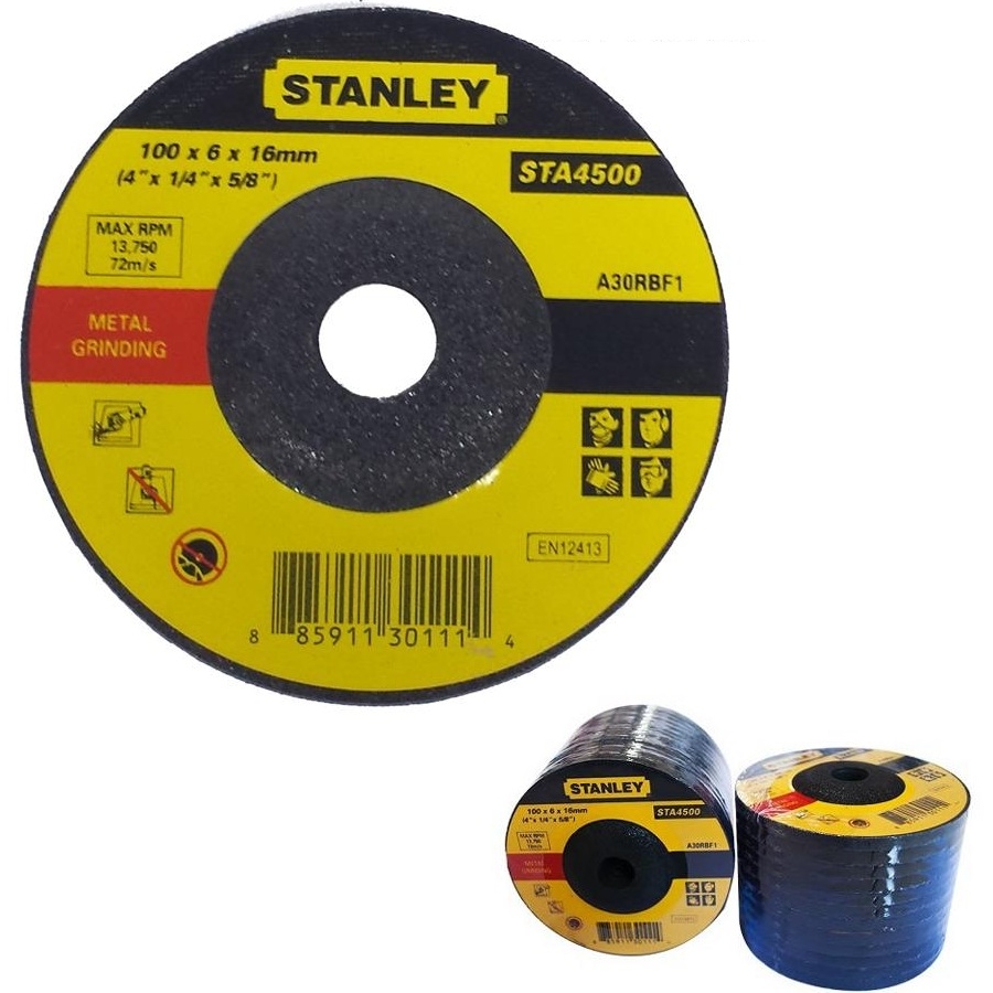 Đĩa mài sắt 100 x 6 x 16 T27 Stanley STA4500