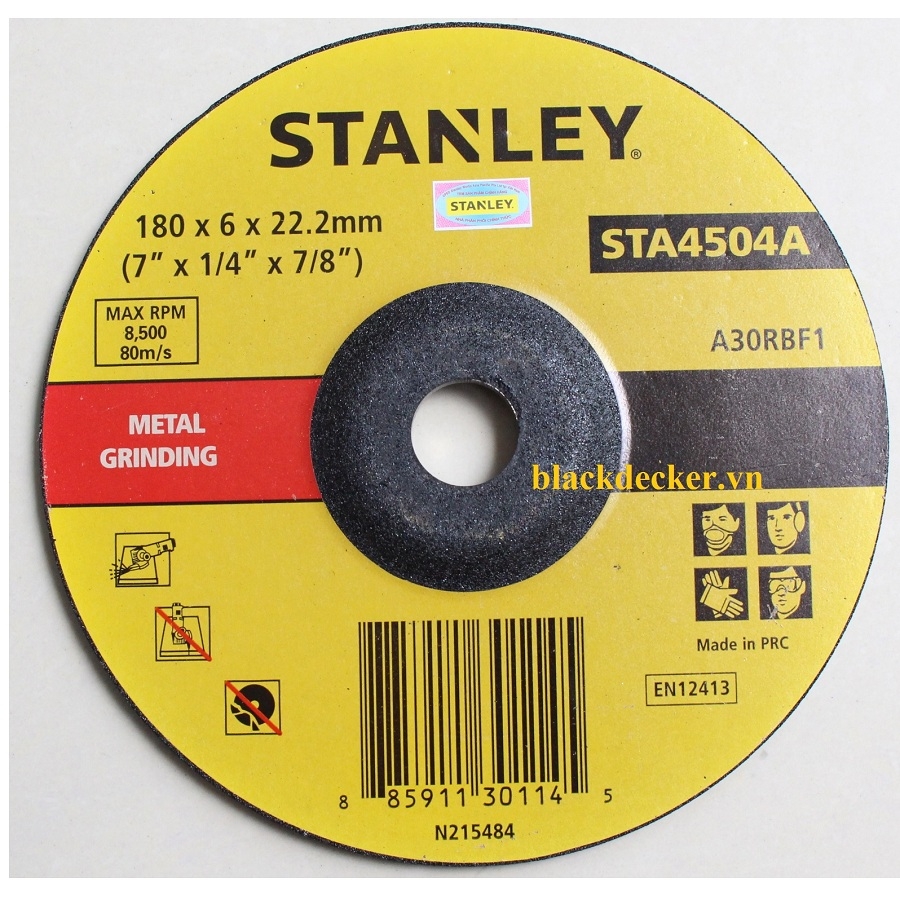 Đá mài 180 x 6.0 x 22mm Stanley STA4504A