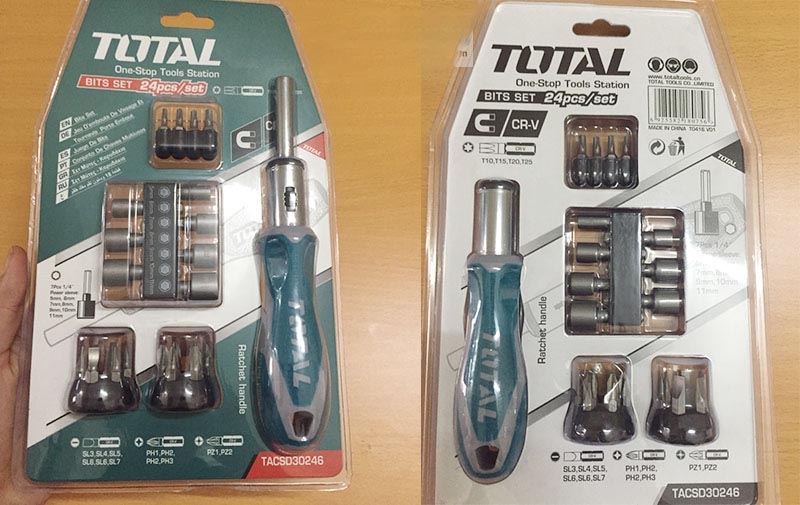 Bộ 24 tua vít TACSD30246 TOTAL