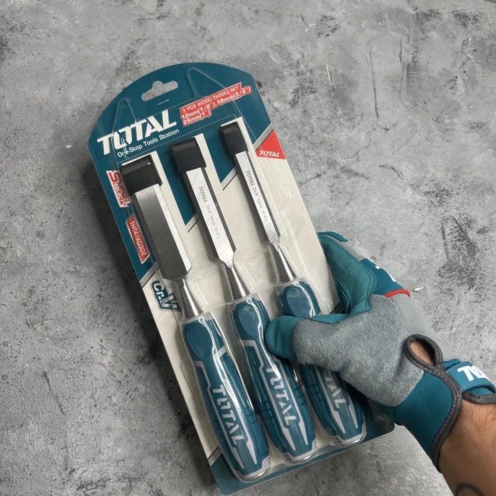 Bộ 3 đục gỗ THT41K0302 TOTAL