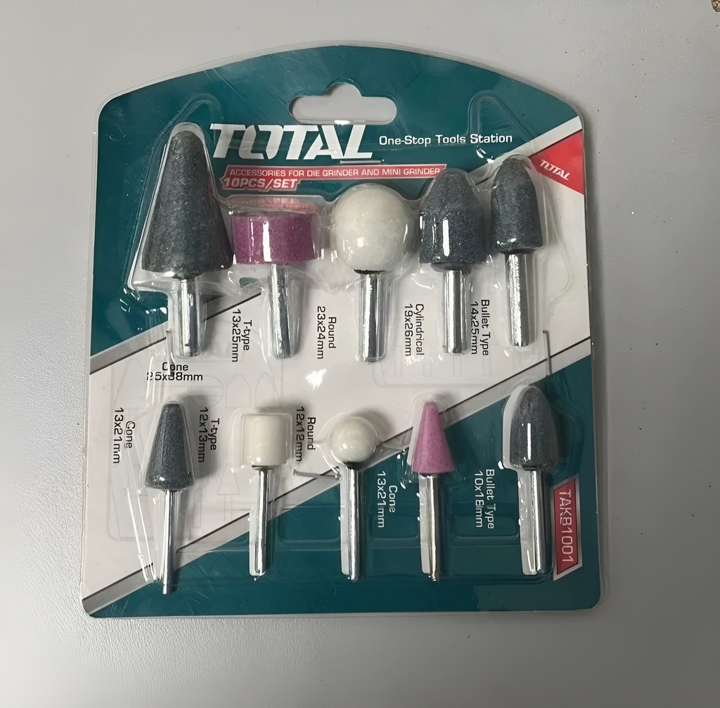 Bộ 10 linh kiện máy mài khuôn và mài khuôn mini TAKB1001 TOTAL