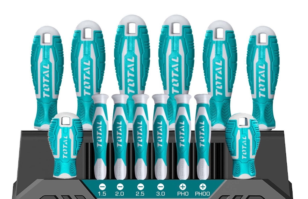 Bộ 14 tua vít chuẩn THT250614 TOTAL